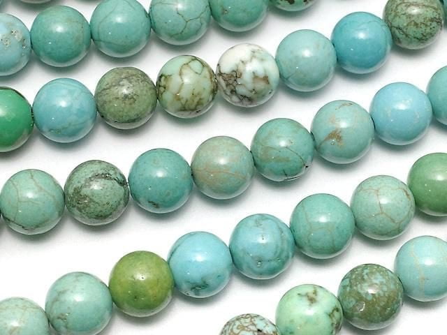 Magnesite Turquoise Round 6mm 1strand beads (aprx.14inch/35cm)
