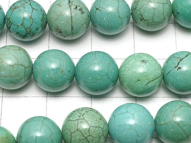 Magnesite Turquoise Round 10mm 1strand beads (aprx.15inch/36cm)
