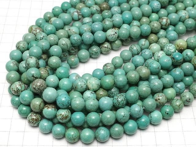 Magnesite Turquoise Round 10mm 1strand beads (aprx.15inch/36cm)
