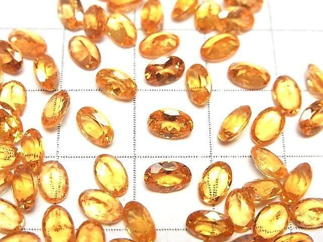Hohe Qualität Spessartit Granat AAA Oval Facettiert 6x4mm 1Stk
