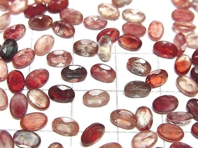 Hohe Qualität Andesin AAA Lose Stein Oval Facettiert 6x4mm 5Stk