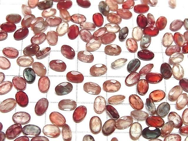 Hohe Qualität Andesin AAA Lose Stein Oval Facettiert 6x4mm 5Stk