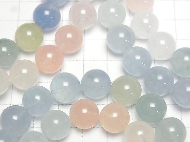 Berylmix (Multicolor Aquamarin) AAA- Runde 12mm-13mm Farbverlauf Armband