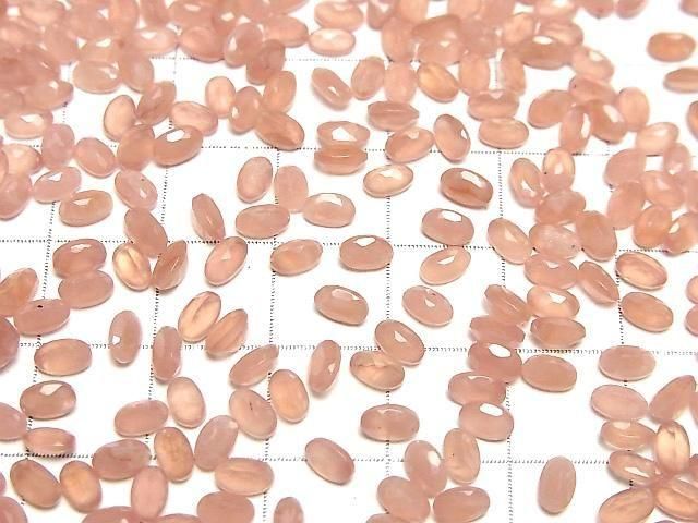 Peruanischer Rhodokrosit AAA Lose Stein Oval Facettiert 5x3mm 5Stk