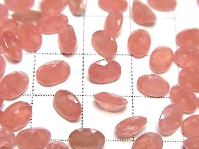 Peruanischer Rhodokrosit AAA Lose Stein Oval Facettiert 7x5mm 3Stk