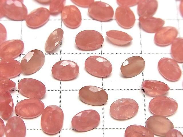 Peruanischer Rhodokrosit AAA Lose Stein Oval Facettiert 7x5mm 3Stk
