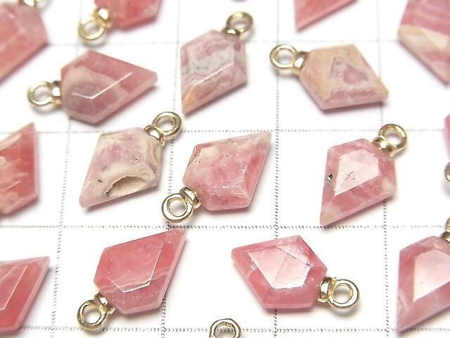 Argentinischer Rhodochrosit Pfeilspitze 9x7mm Charm 2Stücke