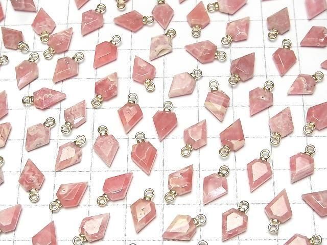 Argentinischer Rhodochrosit Pfeilspitze 9x7mm Charm 2Stücke