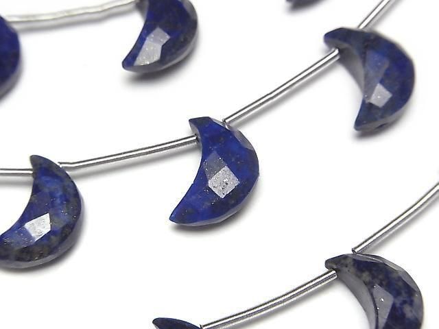 Lapislazuli AA++ Halbmondform 12x8mm Halb- oder 1strang Perlen (6Stk)