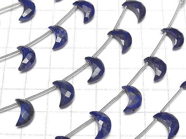 Lapislazuli AA++ Halbmondform 12x8mm Halb- oder 1strang Perlen (6Stk)