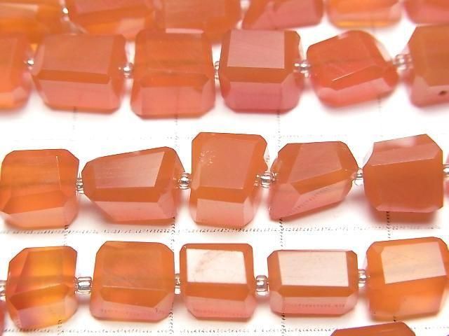 Karnelian AAA- facettierte Nugget 1strang Perlen (ca. 5 Zoll/12 cm)