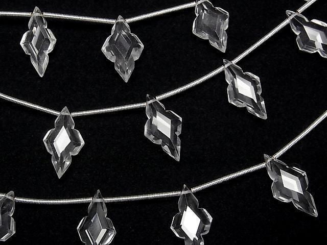 Hochwertiger Kristall AAA Rhombusform geschliffen 1 Strang Perlen (5 Stück)