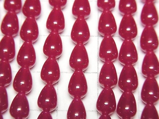 Synthetischer Rubin AAA Tropfen 7x5x5mm 1/4 oder 1Strang Perlen (ca. 15 Zoll/36 cm)