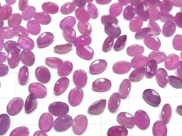 Unbehandelter rosa Saphir AAA- Lose Stein Oval facettiert 7x5mm 1 Stück
