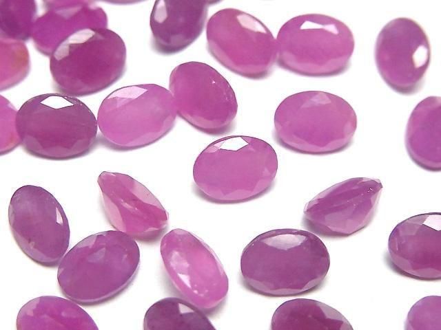 Unbehandelter rosa Saphir AAA- Lose Stein Oval facettiert 8x6mm 1 Stück