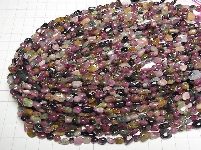 Multicolor Turmalin AA+ Nugget 1 Strang Perlen (ca. 15 Zoll/37 cm)