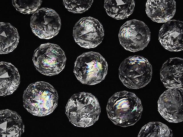 Irisquarz AAA Dreieck Facettiert Rund 20mm 1 Stück