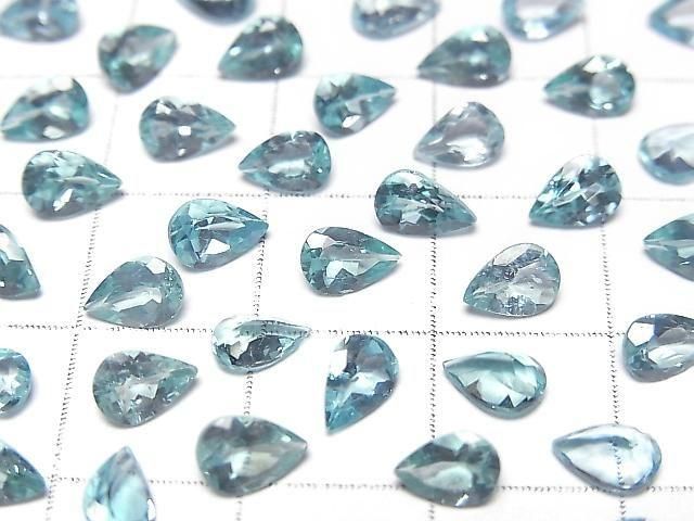 Hochwertiger Apatit AAA- lose Stein Tropfenform facettiert 6x4 mm 3 Stück