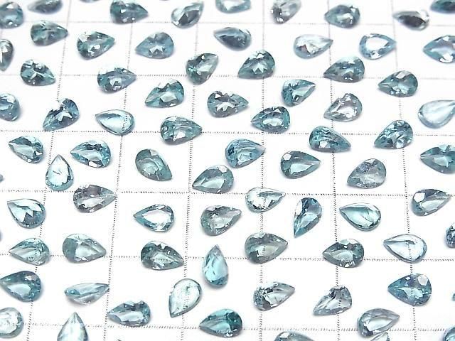 Hochwertiger Apatit AAA- lose Stein Tropfenform facettiert 6x4 mm 3 Stück