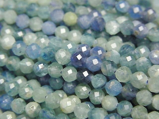 Hohe Qualität! Multicolor Kyanit AAA- Facettierte Runde 4mm 1 Strang Perlen (ca. 15 Zoll/36 cm)