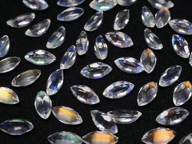 Hochwertiger Andesin Labradorit AAAA Lose Stein Marquise Facettiert 6x3mm 1 Stück
