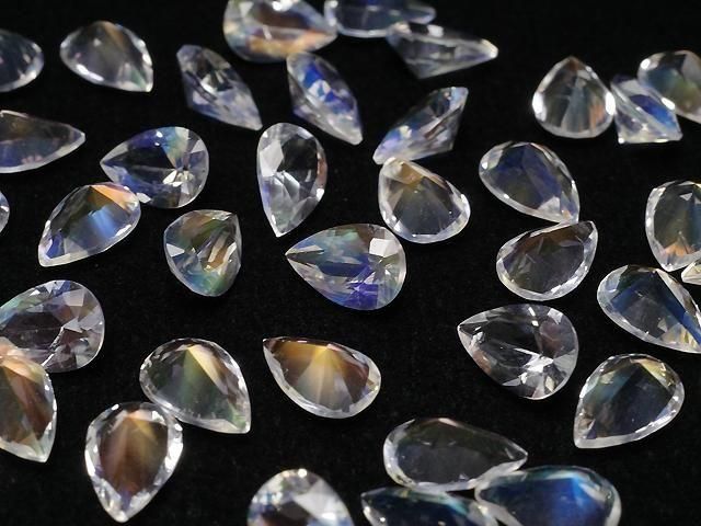 Hochwertiger Andesin Labradorit AAAA Lose Stein Birnenform Facettiert 6x4mm 1 Stück
