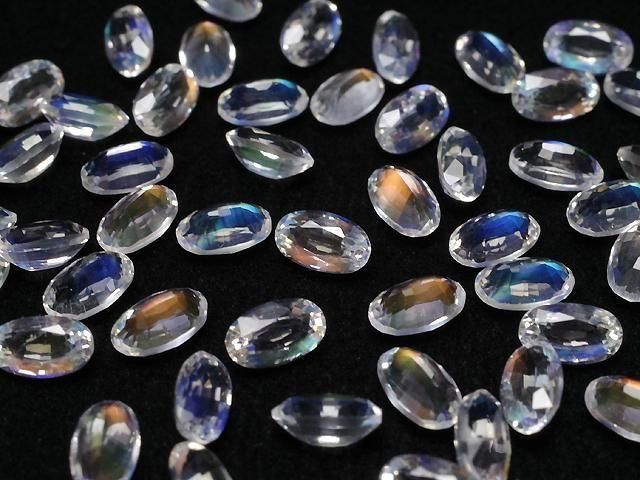 Hochwertiger Andesin Labradorit AAAA Lose Stein Oval Facettiert 5x3mm 1 Stück