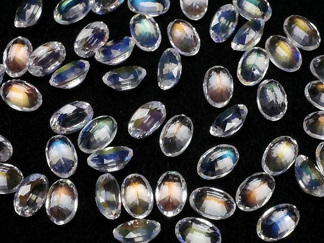 Hochwertiger Andesin Labradorit AAAA Lose Stein Oval Facettiert 6x4mm 1 Stück