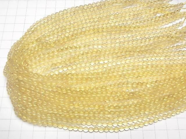 Goldener Fluorit AA++ Rund 4,5mm 1Strang Perlen (ca. 15 Zoll/38 cm)