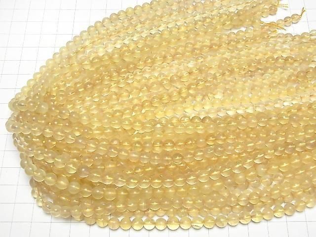 Goldener Fluorit AA++ Rund 6mm 1Strang Perlen (ca. 15 Zoll/38 cm)