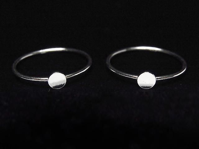 Silver925 Ring with Plate 1pc