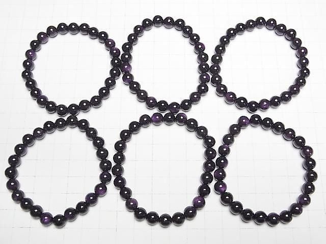 Purplite Stichtit Rund 7mm Armband
