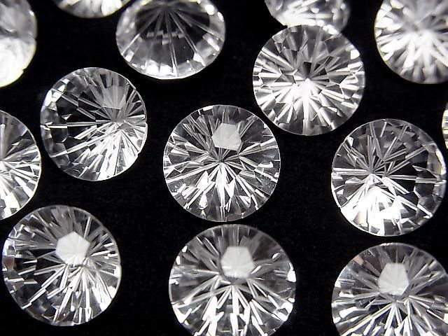 Hochwertiger Kristall AAA Lose Stein Rund Facettiert Fancy 10x10mm 2 Stück