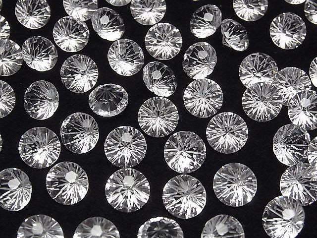 Hochwertiger Kristall AAA Lose Stein Rund Facettiert Fancy 10x10mm 2 Stück