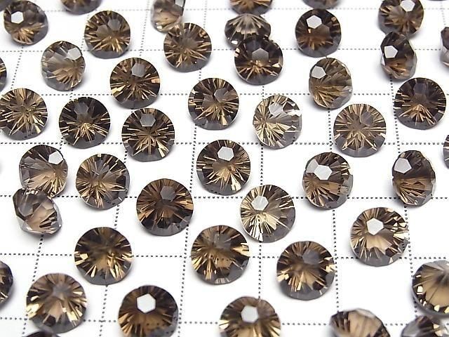 Hochwertiger Rauchquarz AAA Lose Stein Rund Facettiert Fancy 8x8mm 2 Stück