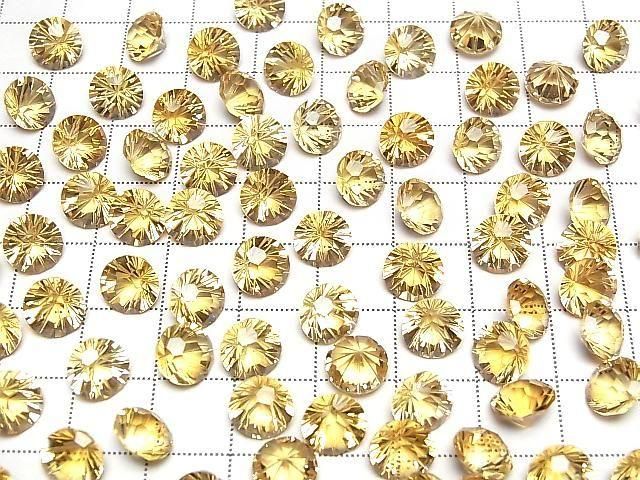 Hochwertiger Citrin AAA Lose Stein Rund Facettiert Fancy 8x8mm 1 Stück