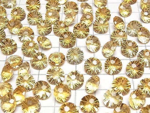 Hochwertiger Citrin AAA Lose Stein Rund Facettiert Fancy 10x10mm 1 Stück