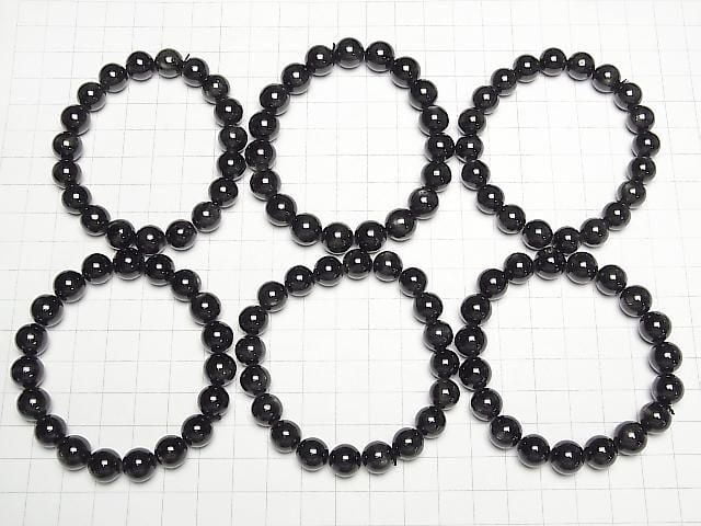 Schwarzer Stern-Diopsid Rund 10mm Armband