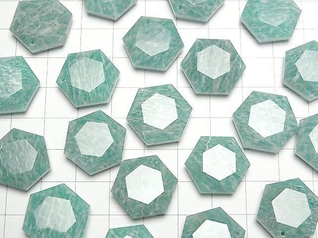 Amazonit AA++ Hexagramm 20x18mm 1Stück