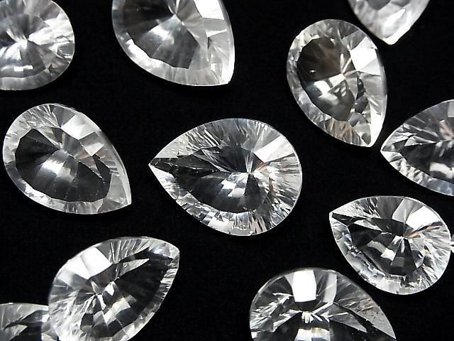 High Quality Crystal AAA Loose stone Pear shape Concave Cut Size Mix 4pcs