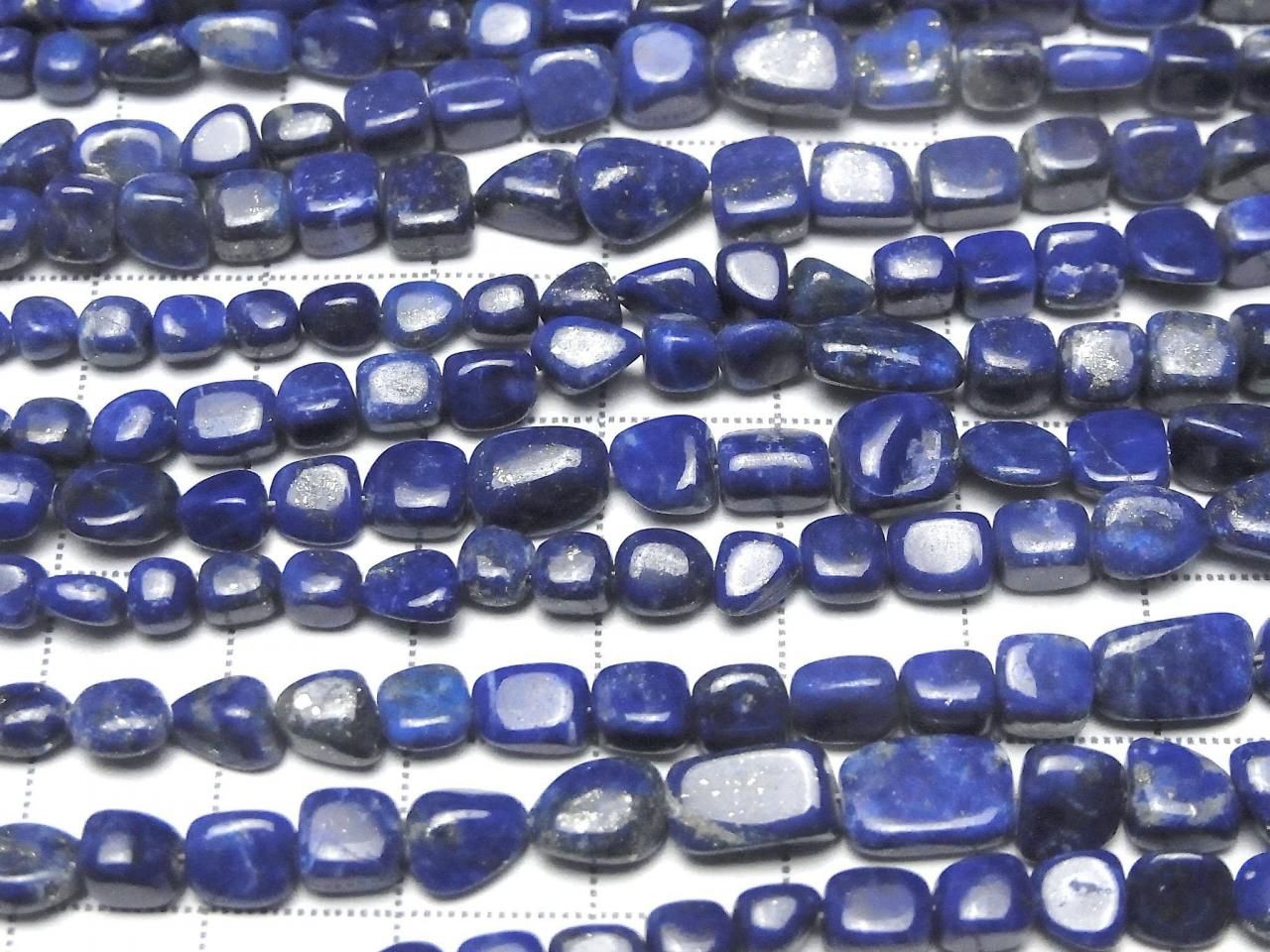 Lapislazuli AA++ Nugget 1 Strang Perlen (ca. 7 Zoll/18 cm)