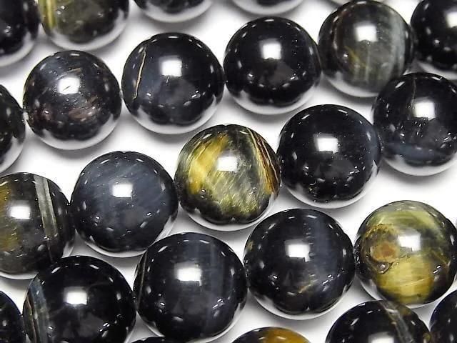 Mix Tigerauge AA++ Rund 12mm 1Strang Perlen (ca. 15Zoll/36cm)