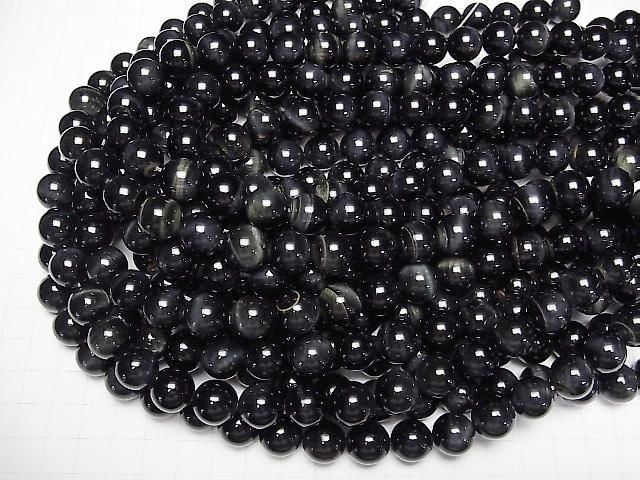 Natürliche Farbe Blauer Tigerauge AA++ Rund 12mm halbe oder 1Strang Perlen (ca. 15Zoll/36cm)
