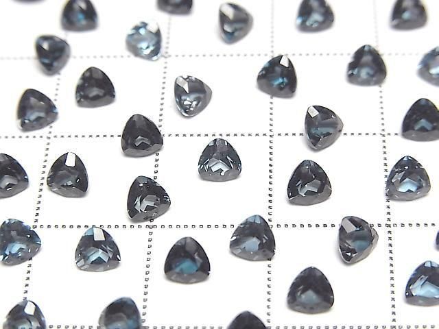 High Quality London Blue Topaz AAA Loose stone Triangle Faceted 4x4mm 5pcs