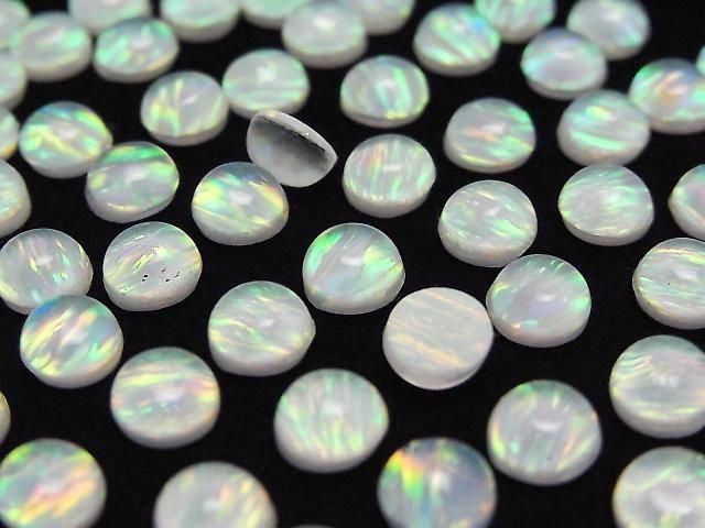 Kyoto Opal x Kristall AAA Runde Cabochon 6x6mm 2 Stück