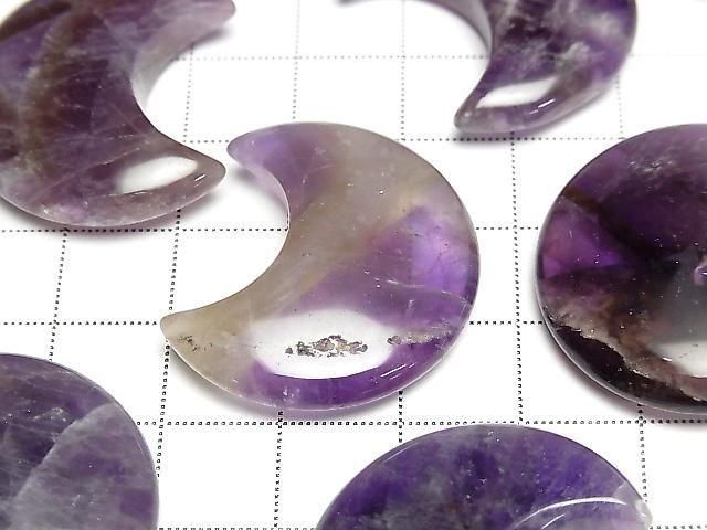 Mix Amethyst Mondmotiv 30x26mm 2Stück