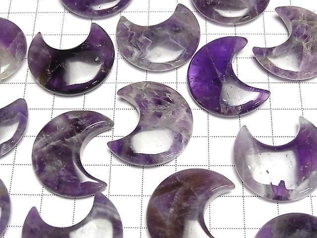 Mix Amethyst Mondmotiv 30x26mm 2Stück