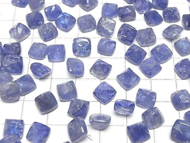 High Quality Tanzanite AA++ Sugarloaf Cut 8x8mm 2pcs