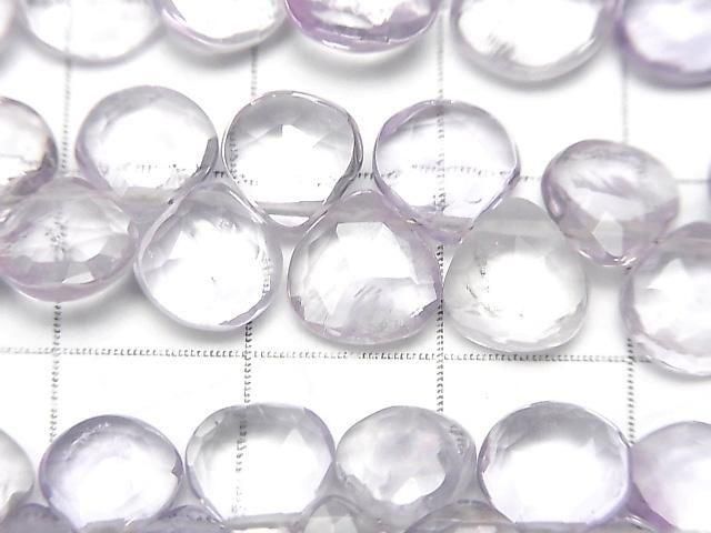 High Quality Pink Amethyst AAA- Chestnut Faceted Briolette half or 1strand beads (aprx.7inch/17cm)