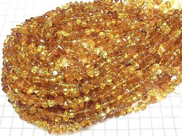 Baltisches Bernstein mehrfarbig kleine Nugget 1strang Perlen (ca. 14Zoll/35cm)